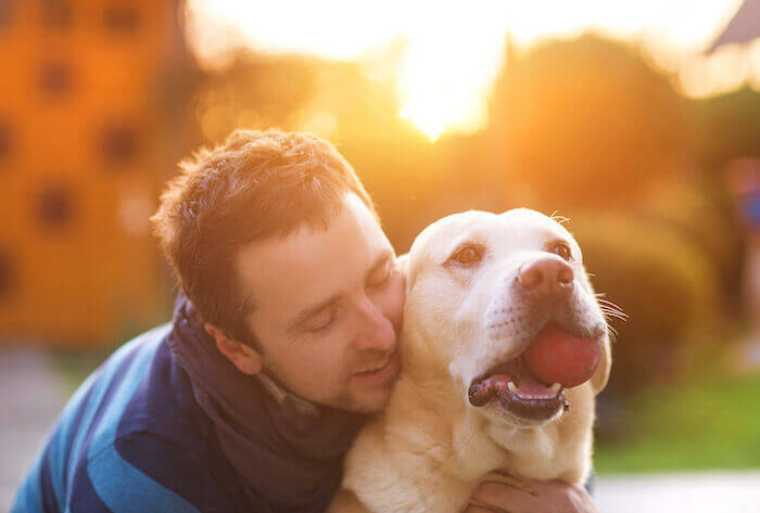 man and dog best friend