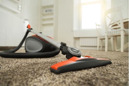 vacuum on the floor